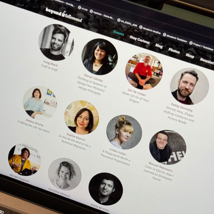 Ein Foto der Btconf website mit den 11 SpeakerInnen